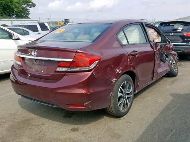 2HGFB2F9XDH527665 - 2013 HONDA CIVIC EXL 红色 照片 4