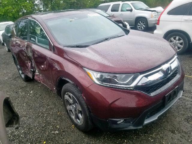 2HKRW2H84JH620818 - 2018 HONDA CR-V EXL MAROON photo 1