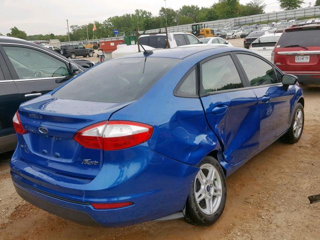 3FADP4BJ4KM112168 - 2019 FORD FIESTA SE BLUE photo 4