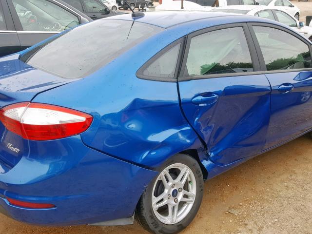 3FADP4BJ4KM112168 - 2019 FORD FIESTA SE BLUE photo 9