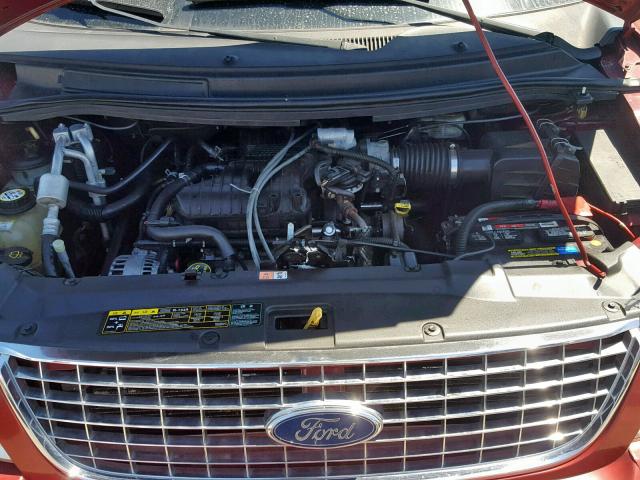 2FMDA582X4BA99525 - 2004 FORD FREESTAR L RED photo 7