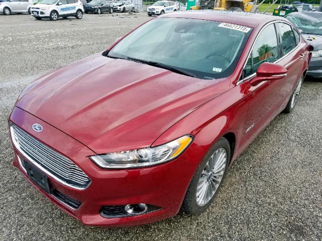 3FA6P0RU6ER227072 - 2014 FORD FUSION TIT MAROON photo 2