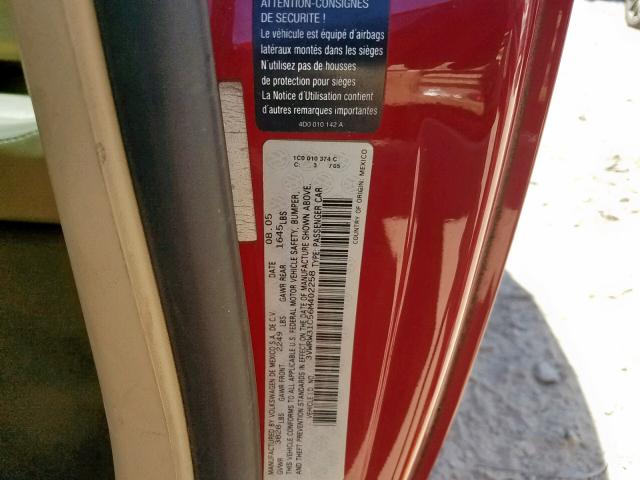 3VWRW31C56M402258 - 2006 VOLKSWAGEN NEW BEETLE Rot Foto 10