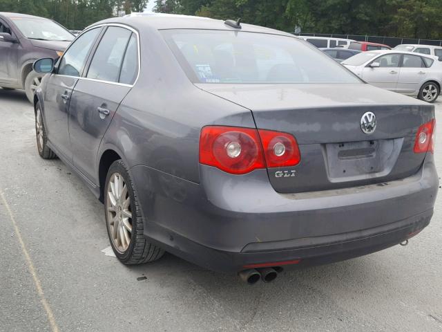 3VWXJ81K06M704776 - 2006 VOLKSWAGEN JETTA GLI CHARCOAL photo 3