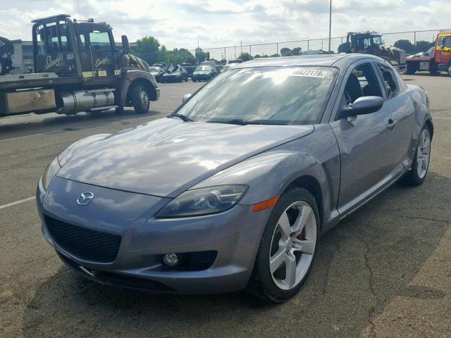 JM1FE173440124540 - 2004 MAZDA RX8 GRAY photo 2