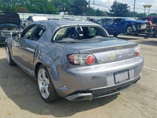 JM1FE173440124540 - 2004 MAZDA RX8 GRAY photo 3