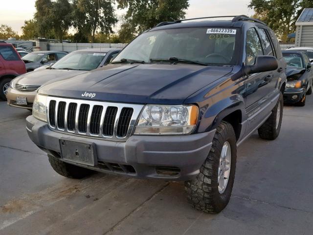 1J4GW48S82C302500 - 2002 JEEP GRAND CHER BLUE photo 2