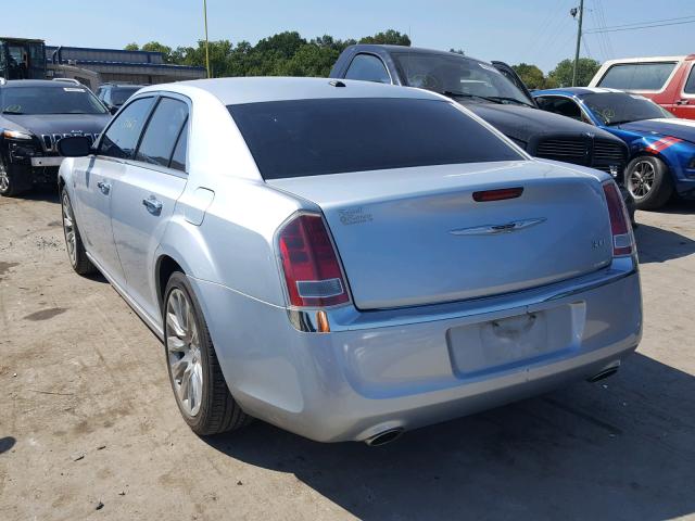 2C3CCAAG5DH698701 - 2013 CHRYSLER 300 SILVER photo 3