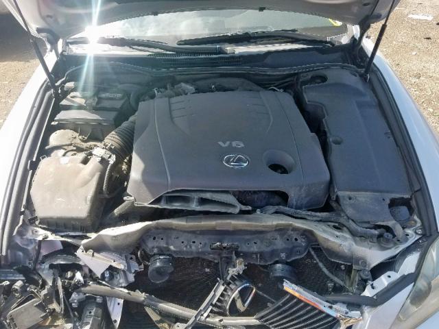 JTHCK262962000103 - 2006 LEXUS IS 250 SILVER photo 7