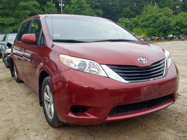 5TDKK3DC3BS140407 - 2011 TOYOTA SIENNA LE RED photo 1