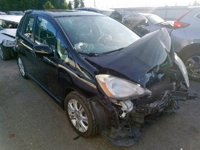 JHMGE88469C005896 - 2009 HONDA FIT SPORT BLACK photo 1