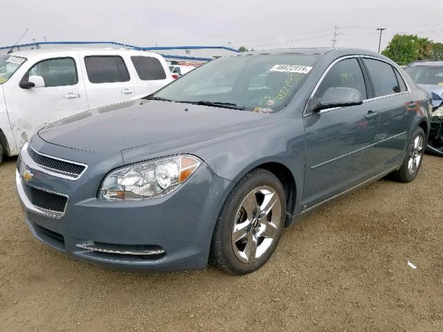 1G1ZH57B99F192204 - 2009 CHEVROLET MALIBU 1LT GRAY photo 2