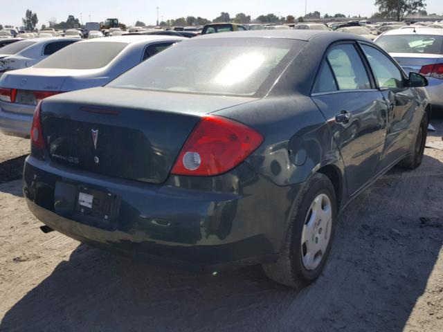 1G2ZF58B174163210 - 2007 PONTIAC G6 VALUE L GREEN photo 4