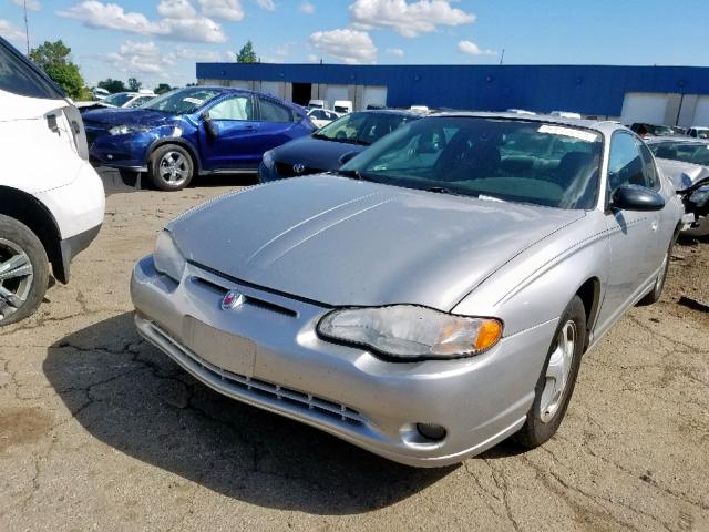 2G1WX12K959228711 - 2005 CHEVROLET MONTE CARL ვერცხლისფერი ფოტო 2