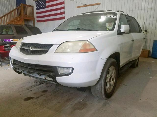 2HNYD18812H515850 - 2002 ACURA MDX TOURIN WHITE photo 2