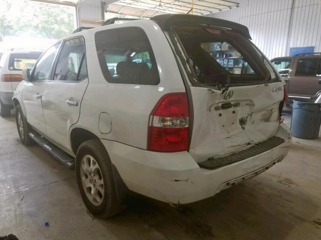 2HNYD18812H515850 - 2002 ACURA MDX TOURIN WHITE photo 3