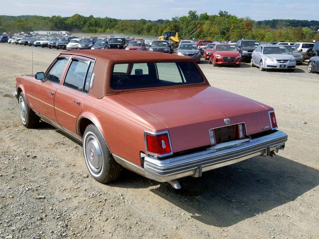 6S69B8Q453091 - 1978 CADILLAC SEVILLE ORANGE photo 3