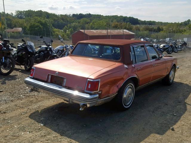 6S69B8Q453091 - 1978 CADILLAC SEVILLE ORANGE photo 4