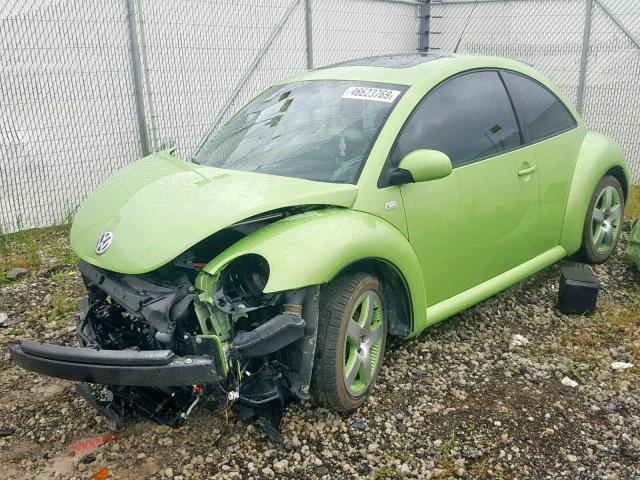3VWCD21CX3M417324 - 2003 VOLKSWAGEN NEW BEETLE მწვანე ფოტო 2