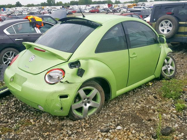 3VWCD21CX3M417324 - 2003 VOLKSWAGEN NEW BEETLE მწვანე ფოტო 4