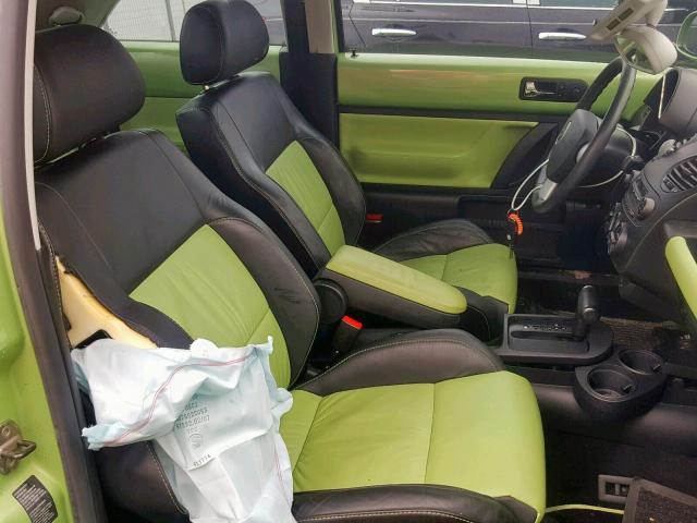 3VWCD21CX3M417324 - 2003 VOLKSWAGEN NEW BEETLE მწვანე ფოტო 5