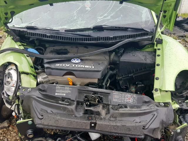 3VWCD21CX3M417324 - 2003 VOLKSWAGEN NEW BEETLE მწვანე ფოტო 7