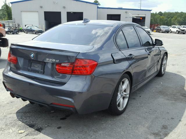 WBA3D3C59EK156377 - 2014 BMW 328 D GRAY photo 4