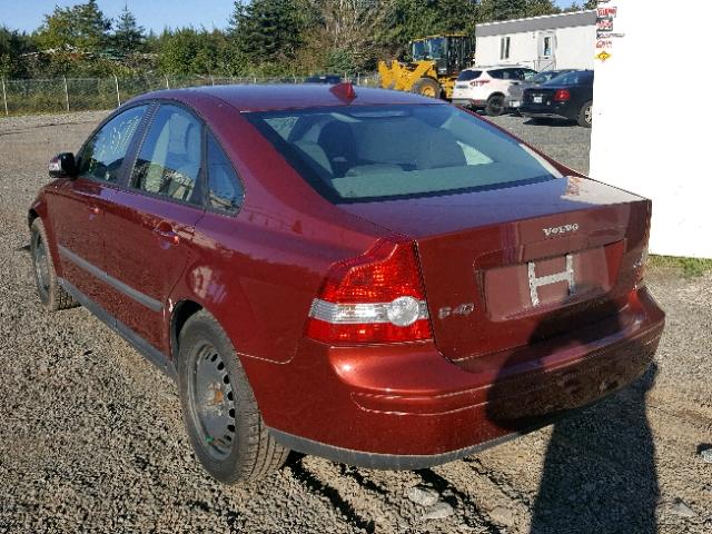 YV1MS382172291362 - 2007 VOLVO S40 2.4I RED photo 3