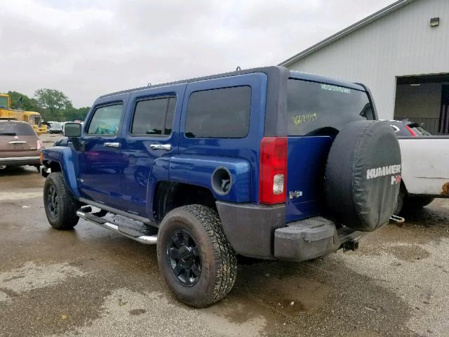 5GTDN136468172639 - 2006 HUMMER H3 BLUE photo 3