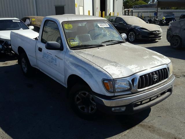 5TENL42N22Z047904 - 2002 TOYOTA TACOMA WHITE photo 1