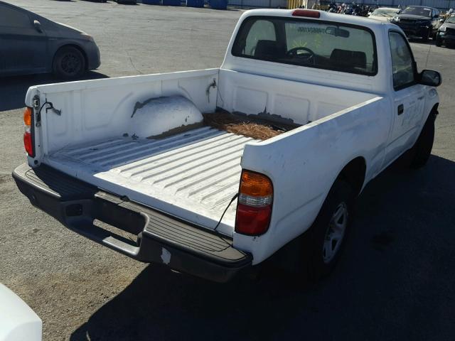 5TENL42N22Z047904 - 2002 TOYOTA TACOMA WHITE photo 4