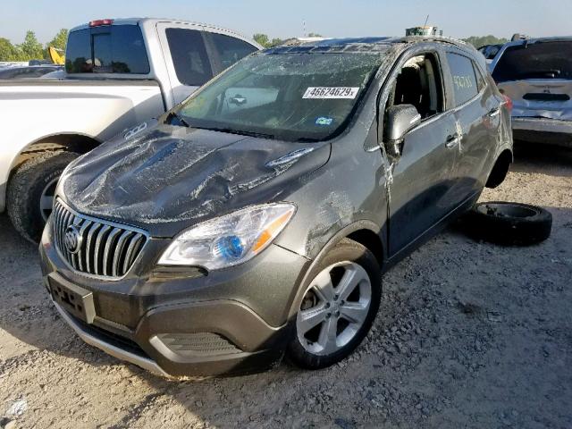 KL4CJASB2GB538741 - 2016 BUICK ENCORE GRAY photo 2