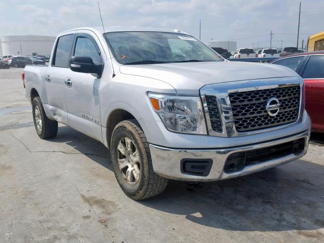 1N6AA1EJ4JN518655 - 2018 NISSAN TITAN S SILVER photo 1