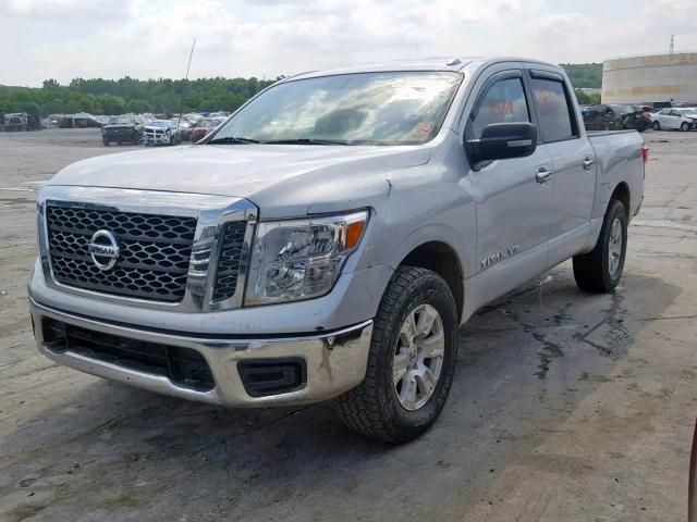 1N6AA1EJ4JN518655 - 2018 NISSAN TITAN S SILVER photo 2