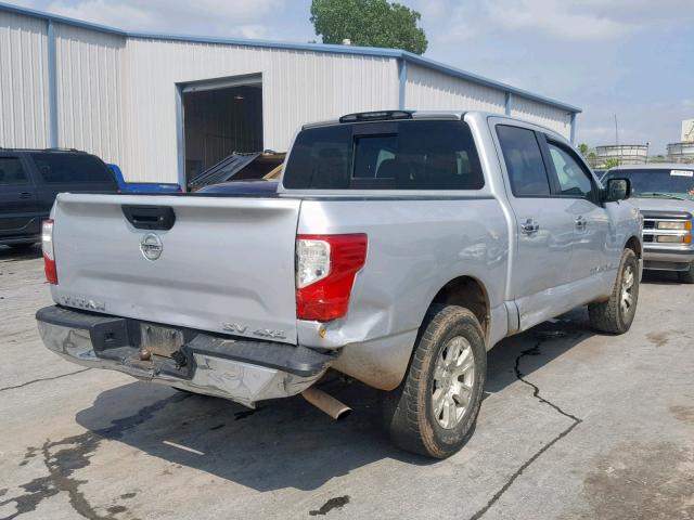 1N6AA1EJ4JN518655 - 2018 NISSAN TITAN S SILVER photo 4