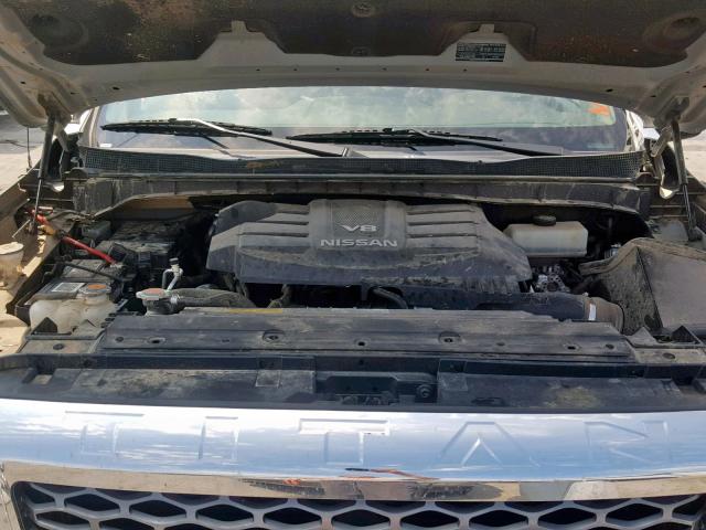 1N6AA1EJ4JN518655 - 2018 NISSAN TITAN S SILVER photo 7