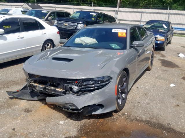 2C3CDXHG7KH512434 - 2019 DODGE CHARGER GT GRAY photo 2