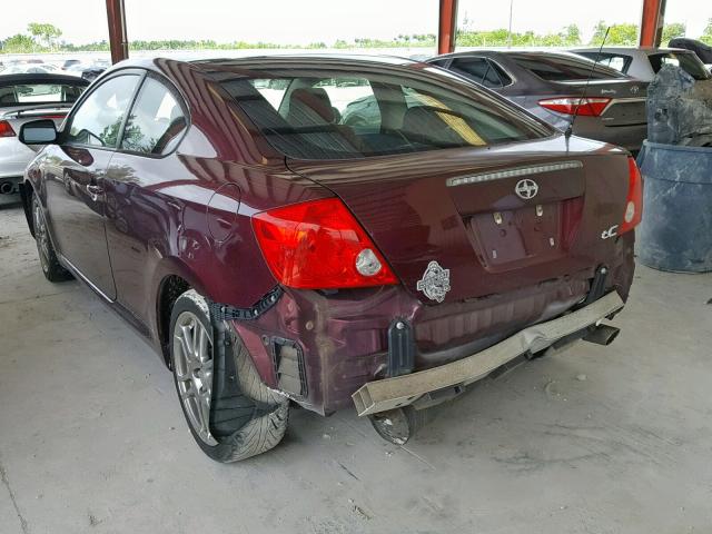 JTKDE167760142084 - 2006 TOYOTA SCION TC ბურგუნდია ფოტო 3