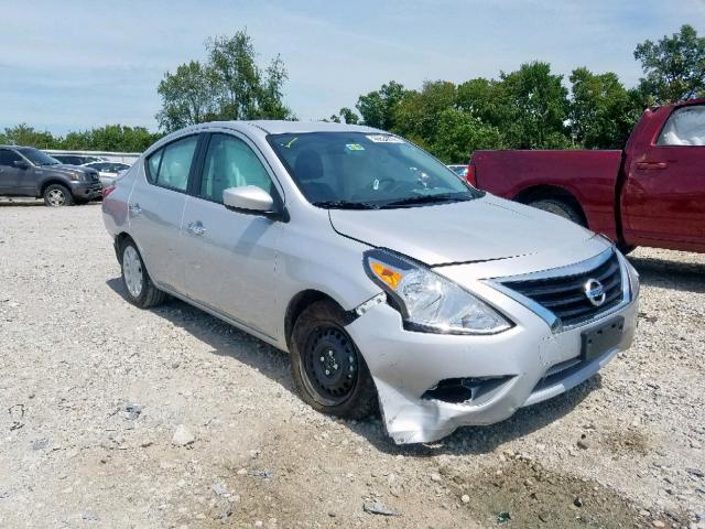 3N1CN7AP5KL866546 - 2019 NISSAN VERSA S SILVER photo 1