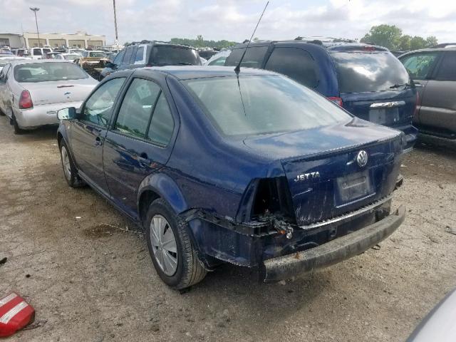 3VWRK69M84M011869 - 2004 VOLKSWAGEN JETTA GL BLUE photo 3