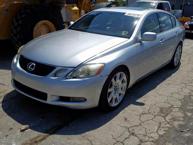 JTHBN96S465001217 - 2006 LEXUS GS 430 SILVER photo 2