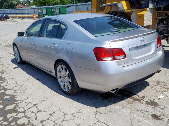 JTHBN96S465001217 - 2006 LEXUS GS 430 SILVER photo 3