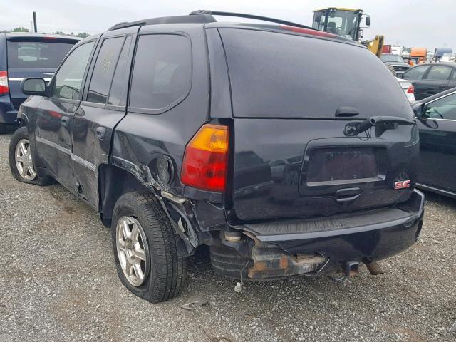 1GKDT13S182153664 - 2008 GMC ENVOY BLACK photo 3