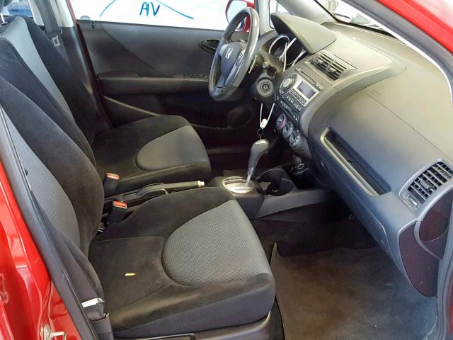 JHMGD386X8S023152 - 2008 HONDA FIT SPORT RED photo 5