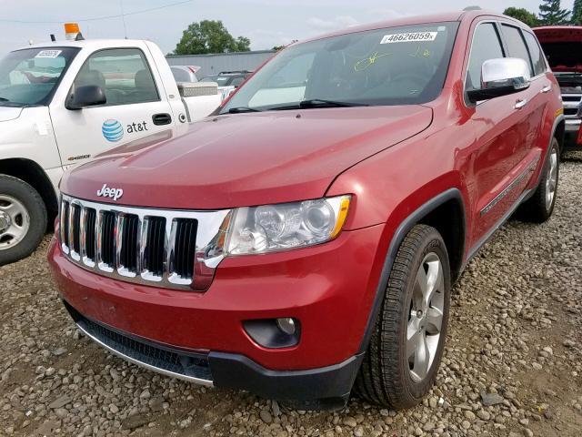 1J4RR5GT0BC581747 - 2011 JEEP GRAND CHER RED photo 2
