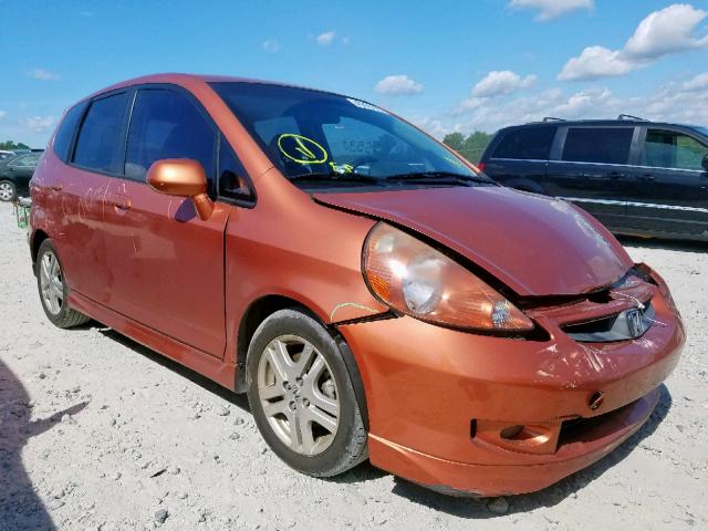 JHMGD38638S070300 - 2008 HONDA FIT SPORT ORANGE photo 1