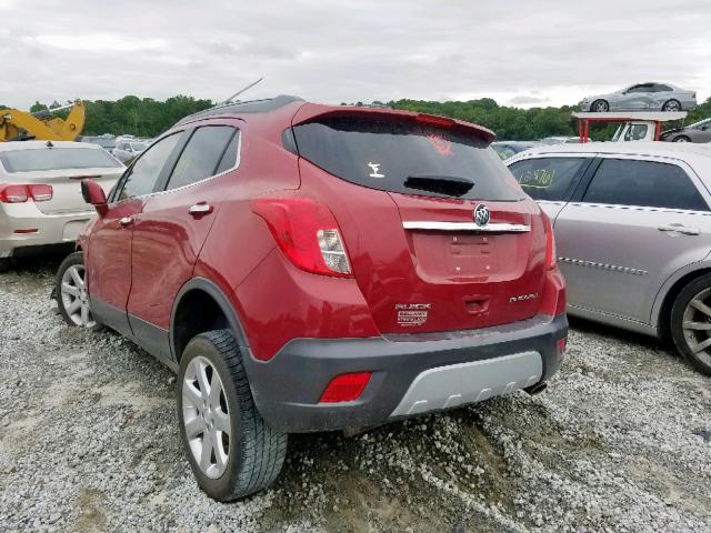 KL4CJCSB5FB124377 - 2015 BUICK ENCORE RED photo 3