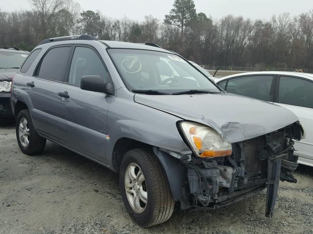 KNDJE723977315922 - 2007 KIA SPORTAGE E GRAY photo 1