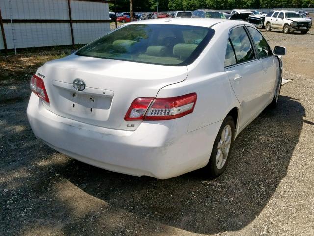 4T4BF3EK0BR164638 - 2011 TOYOTA CAMRY BASE WHITE photo 4