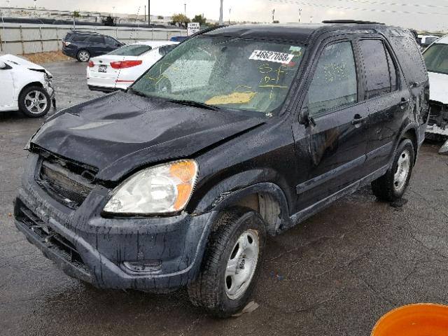 JHLRD68492C004512 - 2002 HONDA CR-V LX BLACK photo 2